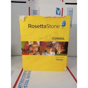 Rosetta Stone Spanish (Spain) Levels 1-3 Personal Edition Good Used ~ #119